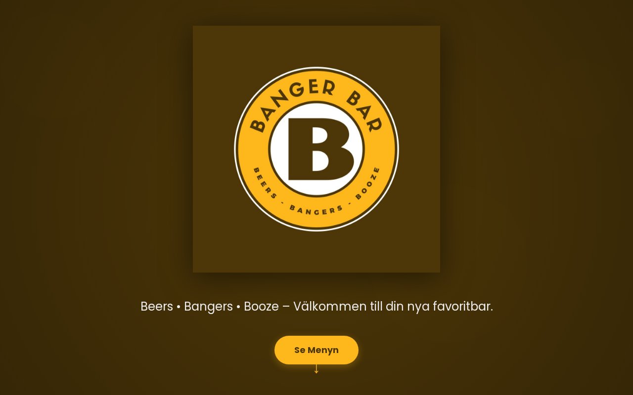 Banger Bar – hemsida byggd av Penbyte